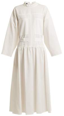 Joseph Camille Tie Waist Dress - Womens - White