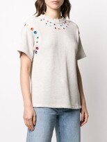 Thumbnail for your product : Mira Mikati embroidered tie-back T-shirt