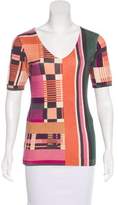 Thumbnail for your product : Escada Sport Geometric Print Short Sleeve Sweater