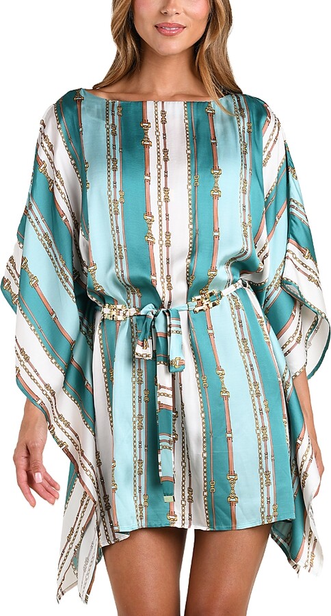 L'Agence Alia Belted Tunic Swim Cover-Up