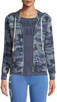 Thumbnail for your product : Sundry Camo-Print Zip-Front Hoodie