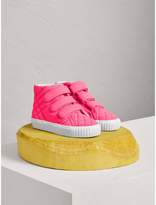 Thumbnail for your product : Burberry Quilted High-top Trainers