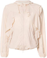 Thumbnail for your product : RED Valentino ruffled lightweight hooded jacket