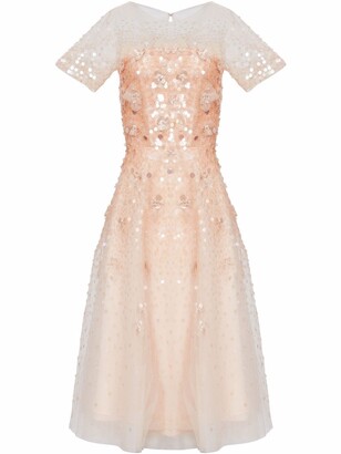 Carolina Herrera Sequin-Embellished Flared Dress