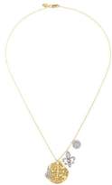 Thumbnail for your product : Meira T 14K Diamond Disc & Fleur de Lis Pendant Necklace