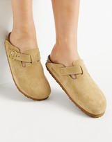Thumbnail for your product : Birkenstock Boston Clog flat shoes in latte cream