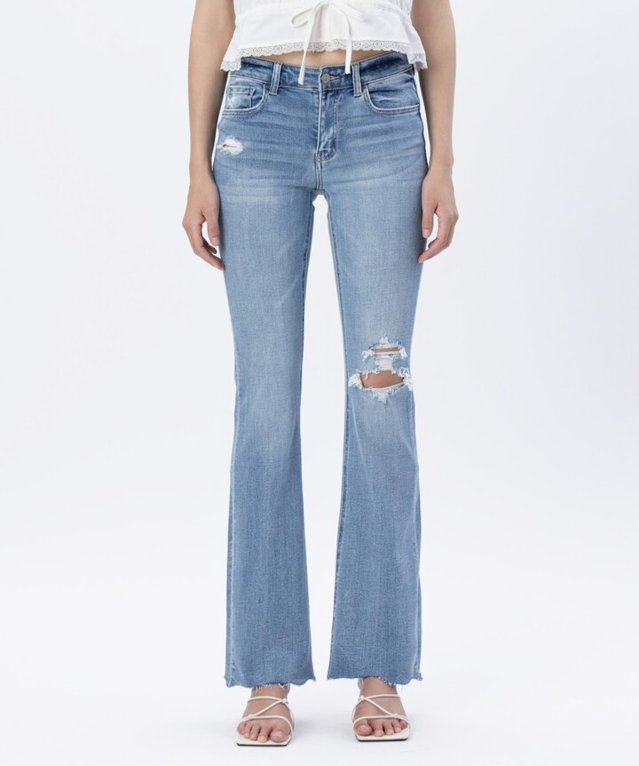 Flying Monkey Women's Mid Rise Bootcut Jeans