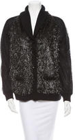 Thumbnail for your product : Peter Som Metallic Cardigan