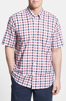 Thumbnail for your product : Cutter & Buck 'Ferris Wheel' Classic Fit Gingham Short Sleeve Sport Shirt (Big & Tall)
