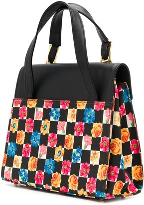 Versace Pre Owned Flower Print Handbag