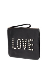 Thumbnail for your product : Rebecca Minkoff Love Embellished Leather Pouch