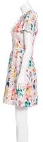 Thumbnail for your product : Thomas Wylde Floral Print Ruffle-Trimmed Dress