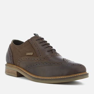 Barbour Men's Redcar Leather Oxford Brogues - Choco