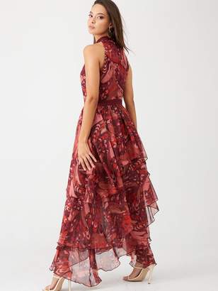 Y.A.S Natalie Tiered Show Stopper Maxi Dress - Brown