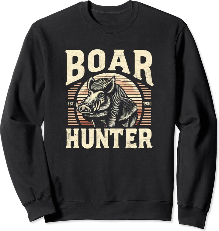 One Wild Boar Hog Hunting Accessories Boar Hunter Men's Vintage