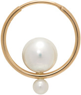 Thumbnail for your product : Sophie Bille Brahe Gold Pearl Small Babylon Elipse Single Earring