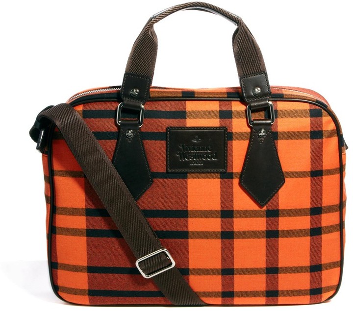 Vivienne Westwood Vivenne Westwood Tartan Laptop Bag ShopStyle