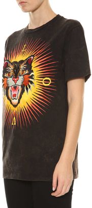 Gucci Angry Cat Patch T-shirt