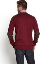 Thumbnail for your product : Goodsouls Mens V Mock Shirt Knit - Burgundy Marl