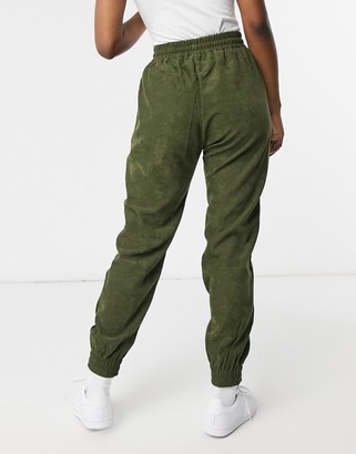Qed London acid wash joggers in khaki - ShopStyle Activewear Trousers
