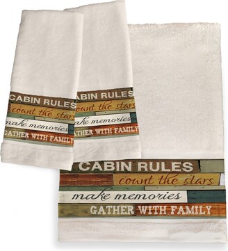 Laural Home Cabin Rules Bath Towel