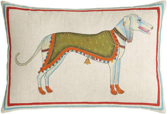 John Robshaw Hand-Painted Dog Pillow, 12" x 18"