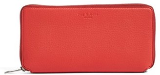 Rag & Bone Women's Leather Zip Around Wallet - Red