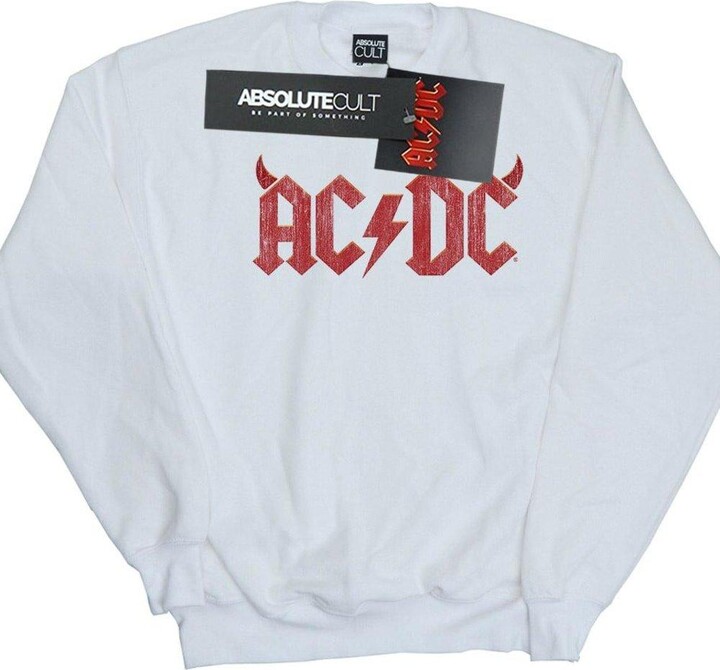 AC/DC Horns Logo Sweatshirt - ShopStyle Jumpers & Hoodies