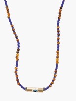 Thumbnail for your product : Luis Morais Evil Eye, Tiger's Eye & 14kt Gold Necklace - Brown Multi