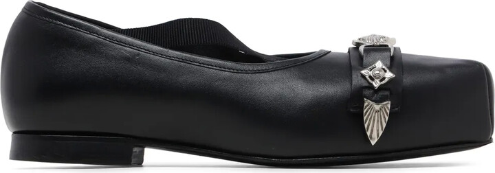 Toga Plaque Ballerina Shoes