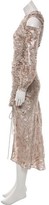 Thumbnail for your product : Self-Portrait High-Low Maxi Dress Beige