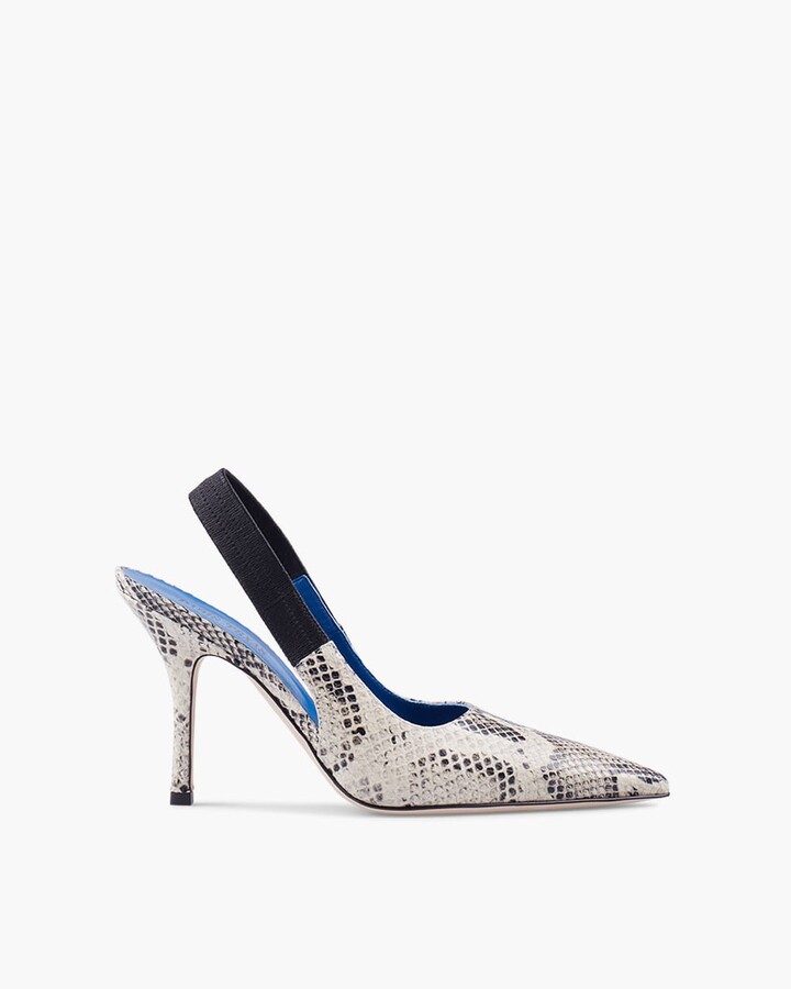 snake slingbacks