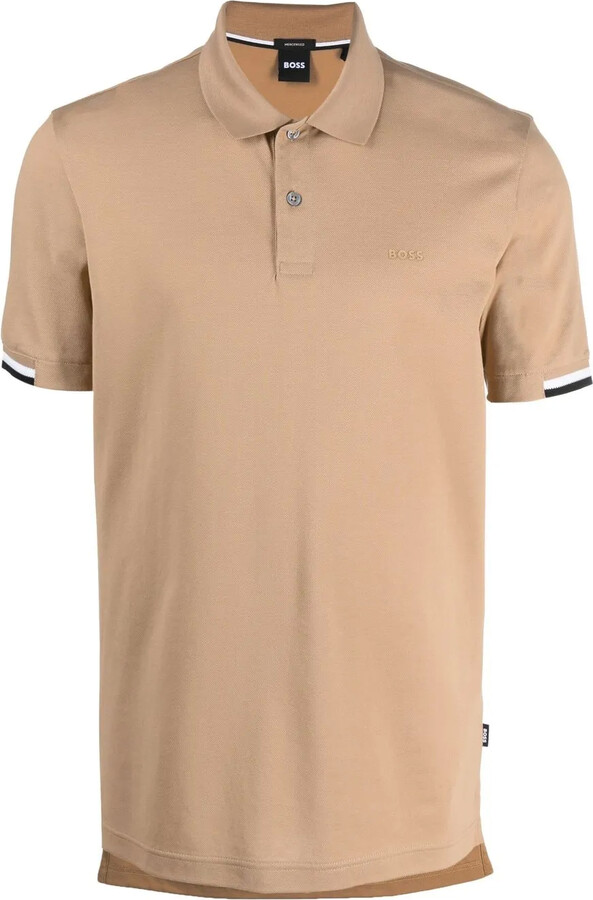 HUGO BOSS Stripe-Trimmed Polo Shirt