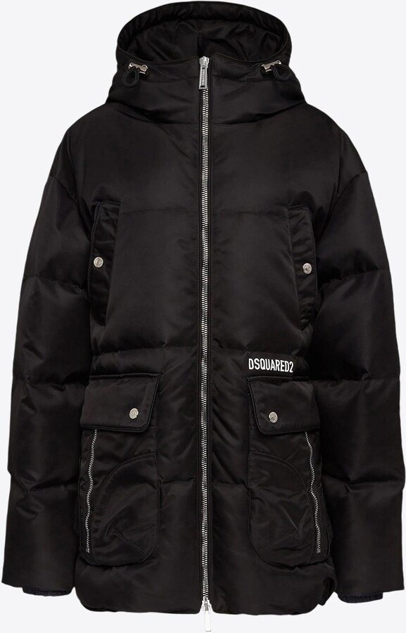 DSQUARED2 Multi-Pocket Parachute Puff Jacket