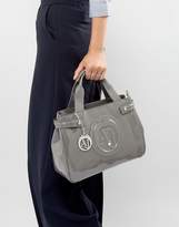 Thumbnail for your product : Armani Jeans Small Patent Tote Bag In Taupe