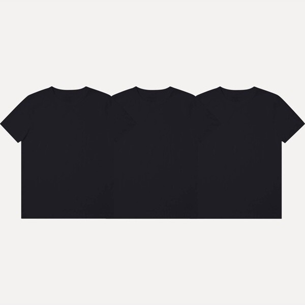Pair of Thieves PairofThievesMen's3pkSuperiAirCottonCrewNeckUndershirt-BlackS:TaglessJerseyPullover,