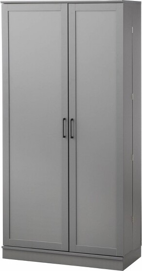 BuylateralCarinoTallKitchenStoragePantryCabinetCharcoalGray:ModernFarmhouseStyle11Shelves