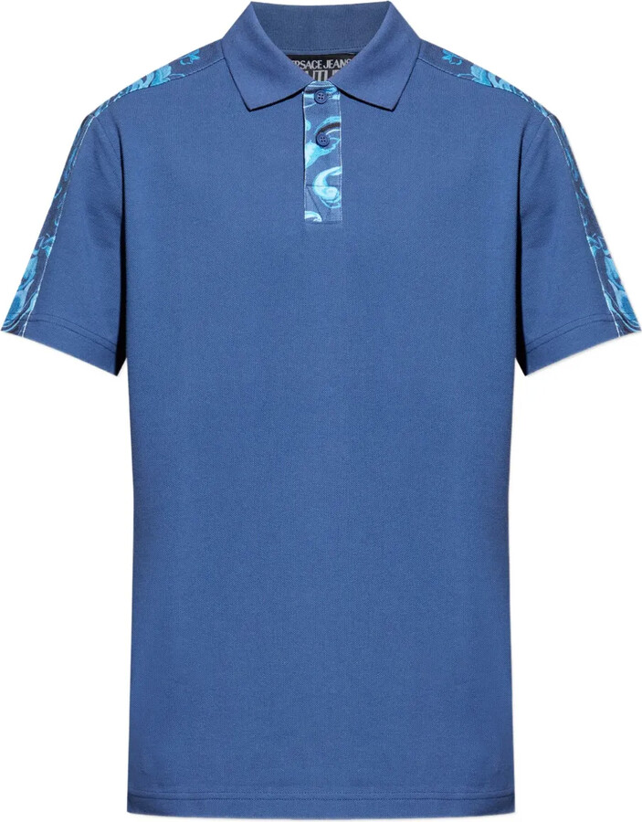 Versace Jeans Couture Baroque-print polo shirt