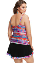 Thumbnail for your product : Profile by Gottex Plus Size Printed Tankini Top