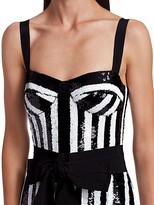 Thumbnail for your product : Silvia Tcherassi Gerda Sequin Striped Bustier Mermaid Gown