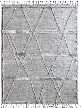 Bokara Rug Co., Inc. Moroccan Hand-Knotted High-Quality Gray Area Rug