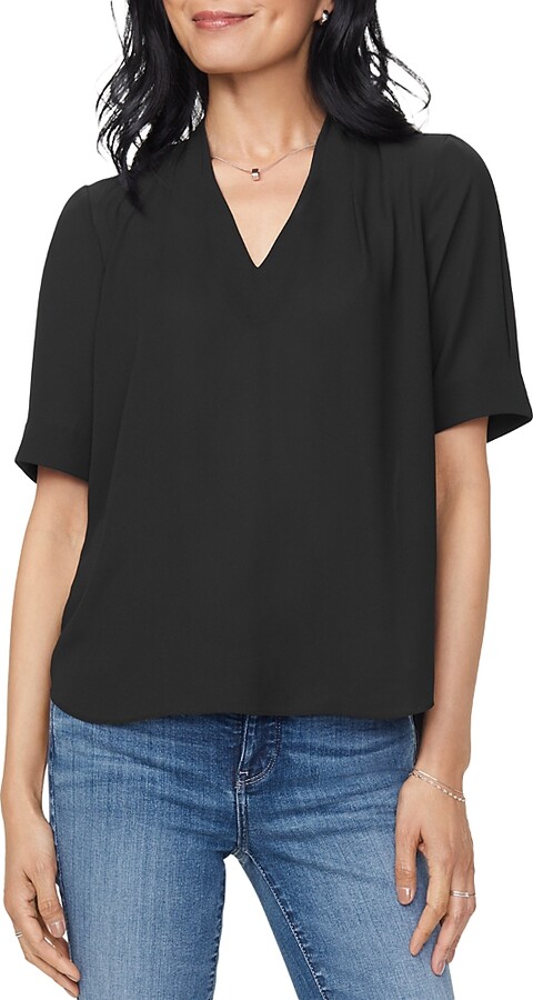 NYDJ Charming Oversized V-Neck Top