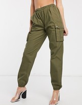Thumbnail for your product : Parisian utility combat trousers in khaki