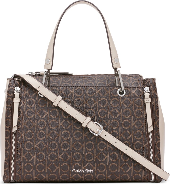 Doordeweekse dagen Leegte Stoffig Calvin Klein Women's Brown Satchels & Top Handle Bags | ShopStyle