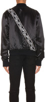 Thumbnail for your product : Amiri Guitar Strap Bomber Jacket in Black | FWRD