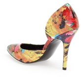 Thumbnail for your product : Steve Madden 'Groovi' Floral Print Half d'Orsay Pump (Women)