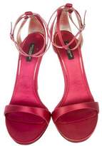 Thumbnail for your product : Dolce & Gabbana Satin Ankle-Strap Sandals