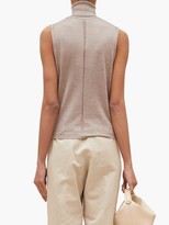 Thumbnail for your product : The Row Becca Roll-neck Sleeveless Cashmere-blend Sweater - Light Brown