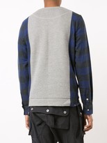 Thumbnail for your product : Mostly Heard Rarely Seen Plaid Sleeves Sweatshirt