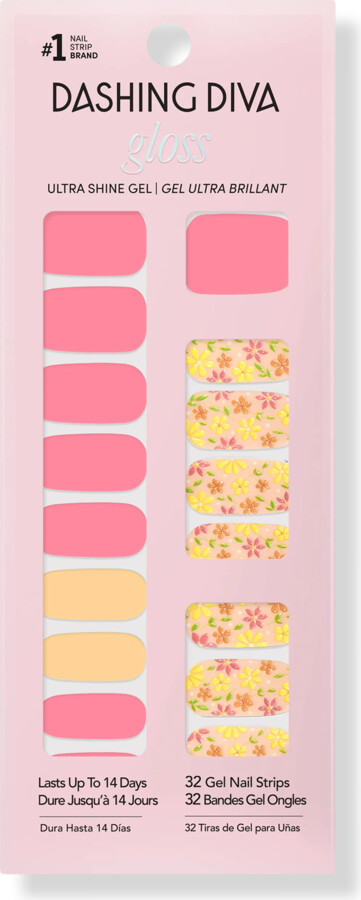 DASHING DIVA GLOSS, Gel Nail Polish Strips, Busy Bee